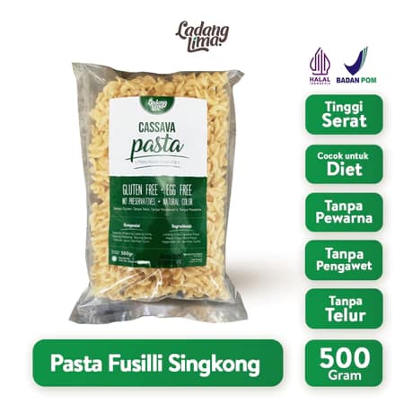 Pasta Fusilli 500g - Pasta Gluten Free Ladang Lima