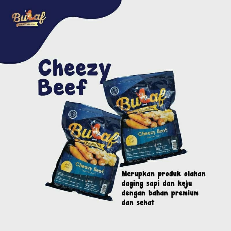 Cheezy Beef Bulaf-sosis Keju &Pengawet