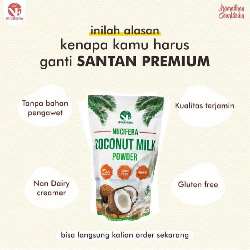 Coconut Milk Powder Nucifera Lemak Tambahan MPASI