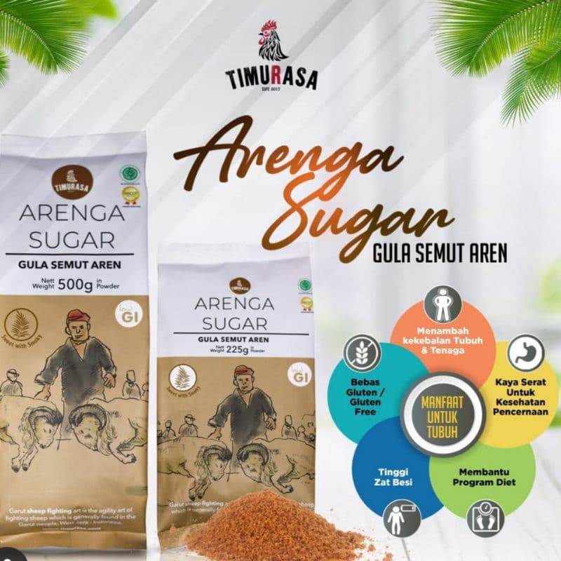 Gula Aren Organik Gula Diet Palm Sugar Timurasa — 500gr