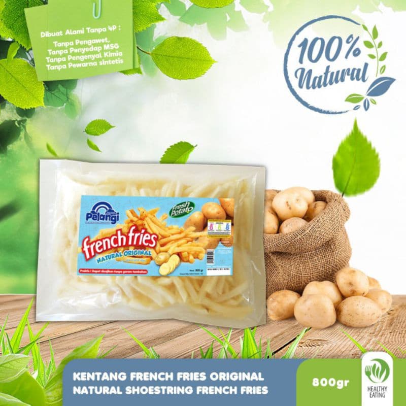 Kentang Beku Frozen Pelangi Food — Kentang garlic