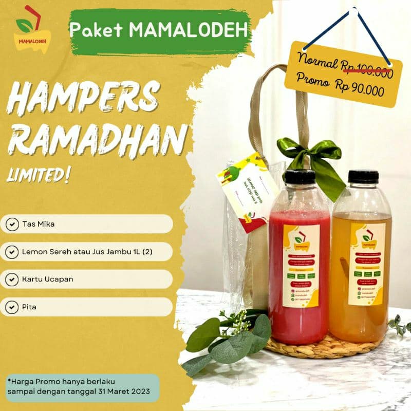 Paket Hampers Lebaran Lemon Sereh Dan Jus — 1000ml isi 2