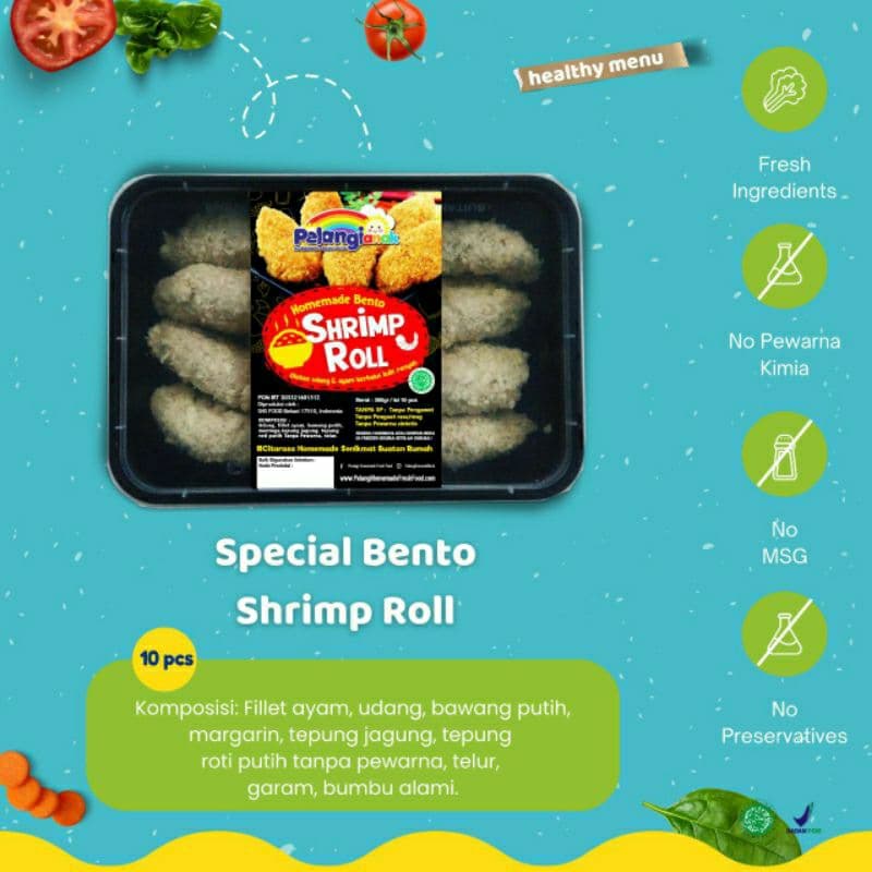 Shrimp Roll Pelangi Food 350gr