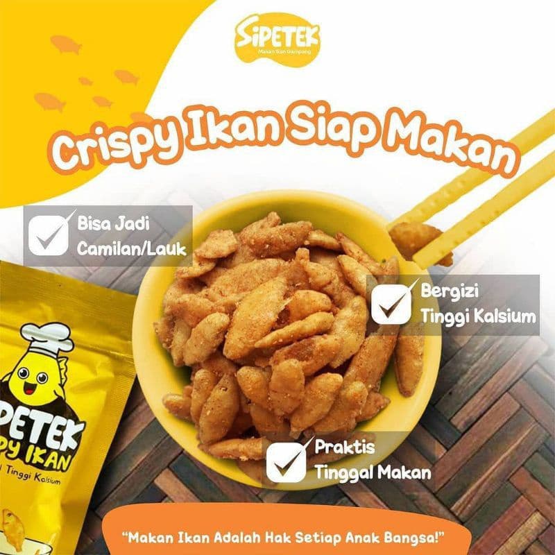 Si Petek Ikan Crispy Cemilan & Lauk — Original
