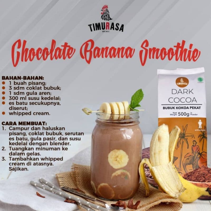 Timurasa Dark Cocoa Powder Coklat Bubuk Asli