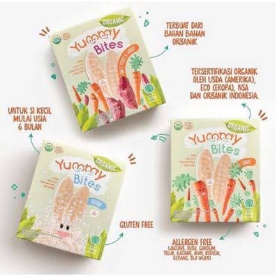 Yummy Bites Organik Rice Crackers Beras — Sweet potato