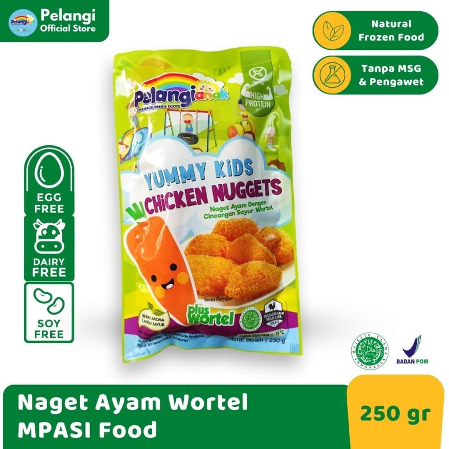 Yummy Kids Chicken Nugget Ayam Wortel Pelangi Anak MPASI