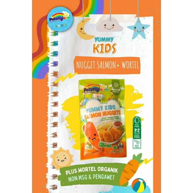 Yummy Kids Salmon Dan Wortel Nuggets Pelangi Anak